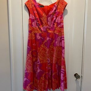 Jones New York sleeveless midi cotton dress size 12